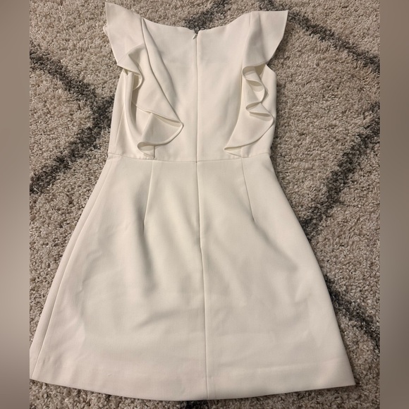 French Connection Whisper Square Neck Ruffle Dress - Picture 4 of 4